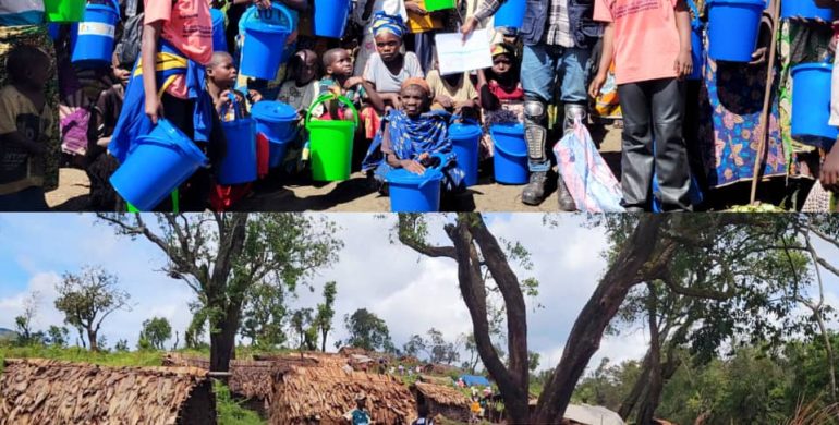 Sud-Kivu : le Club des Filles Reporters apporte une assistance en hygiène à 45 femmes déplacées dans le groupement de Bagana