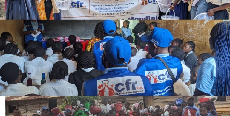 Sud-Kivu : le Club des Filles Reporters sensibilise 150 adolescentes à l’hygiène menstruelle dans plusieurs écoles