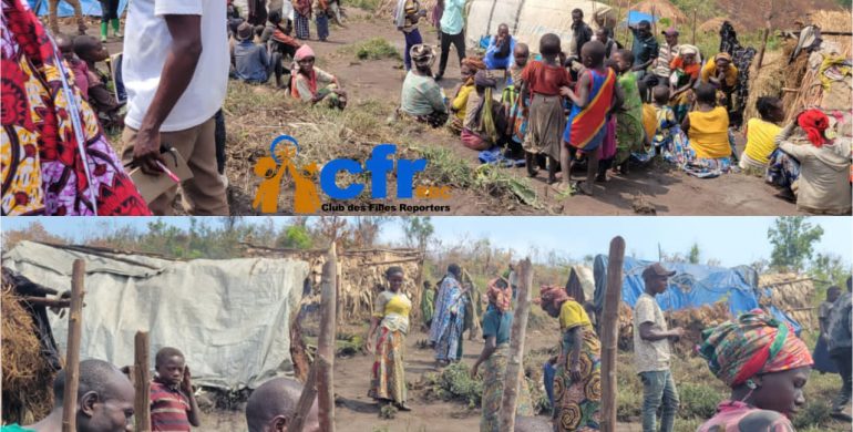 Kalehe : le Club des Filles Reporters alerte sur la détresse humanitaire des déplacés du camp de Mukongola