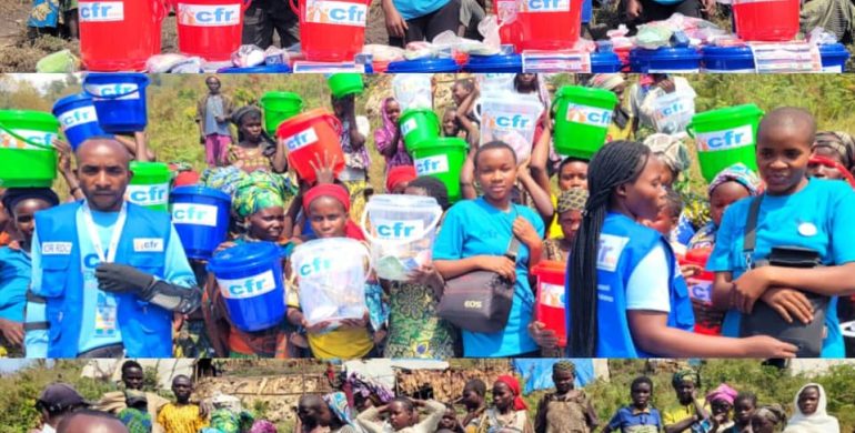 Crise humanitaire à Kalehe : le Club des Filles Reporters soutient les femmes et filles déplacées de Mukongola